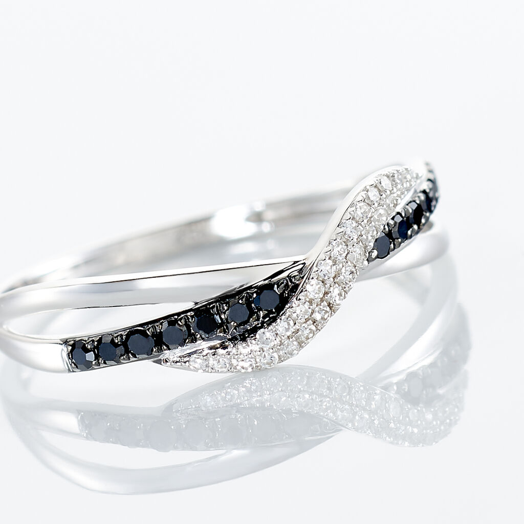 Anello Fascia Sophia Oro Bianco Diamante - Anelli con Pietre Donna | Stroili