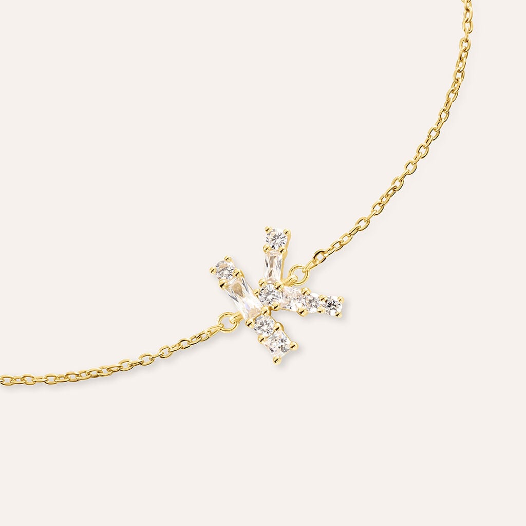 Bracciale Silver Glow Argento Dorato Cubic Zirconia
