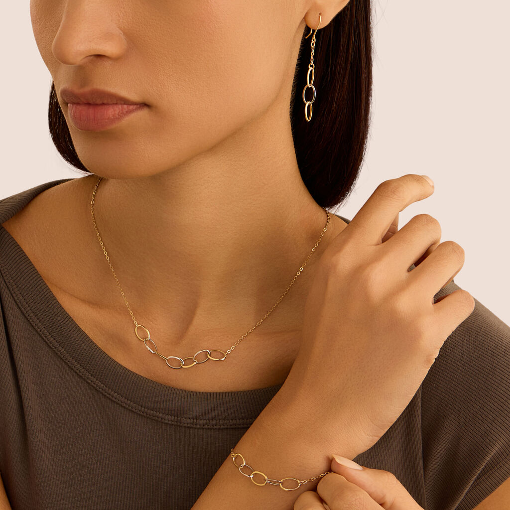 Bracciale Catena Beverly Oro Bicolore