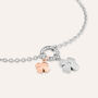 Bracciale Sunrise Acciaio Bicolore Bianco / Rosa Cristallo