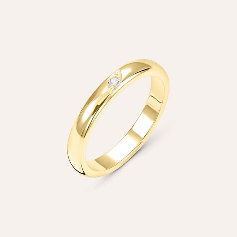 Fede Classica 3.1 mm Oro Giallo Diamante - Anelli con Incisione Unisex | Stroili
