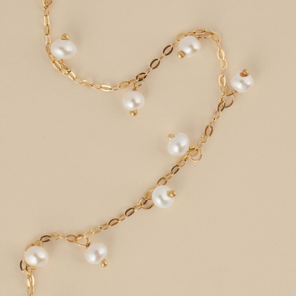 Collana Gabrielle Oro Giallo Perla D'Acqua Dolce - Collane Donna | Stroili