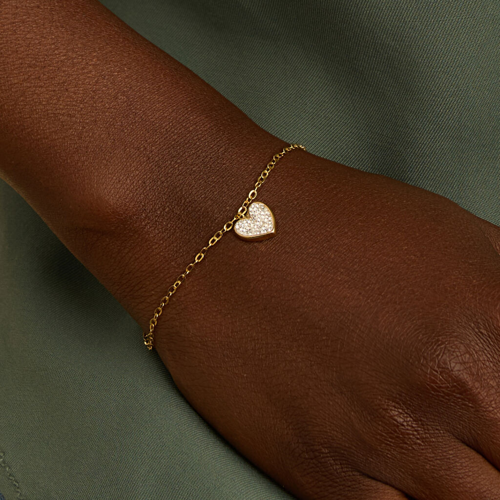 Bracciale Crystal Gold Oro Giallo Cristallo