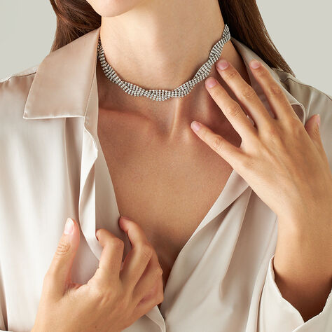 Collana Romantic Shine Metallo Cristallo - Collane Choker Donna | Stroili