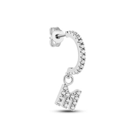 Mono Orecchino A Cerchio Silver Moments Argento Rodiato Cubic Zirconia - Mono Orecchino Donna | Stroili