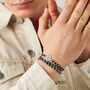 Bracciale Man Code Acciaio Onice