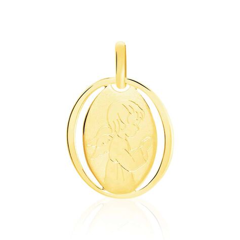 Ciondolo Angelo in oro gialloOrecchini a lobo croce in oro giallo e zirconi - Ciondoli Unisex | Stroili