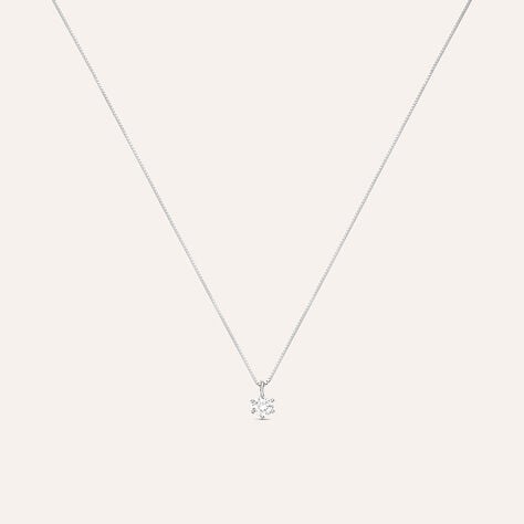 Collana Punto Luce Claire Oro Bianco Cubic Zirconia - Collane Punto Luce Donna | Stroili