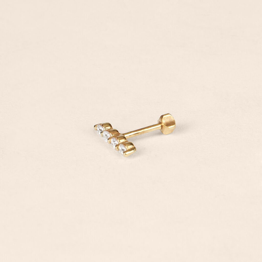 Piercing Orecchio Bon Ton Oro Giallo Cubic Zirconia