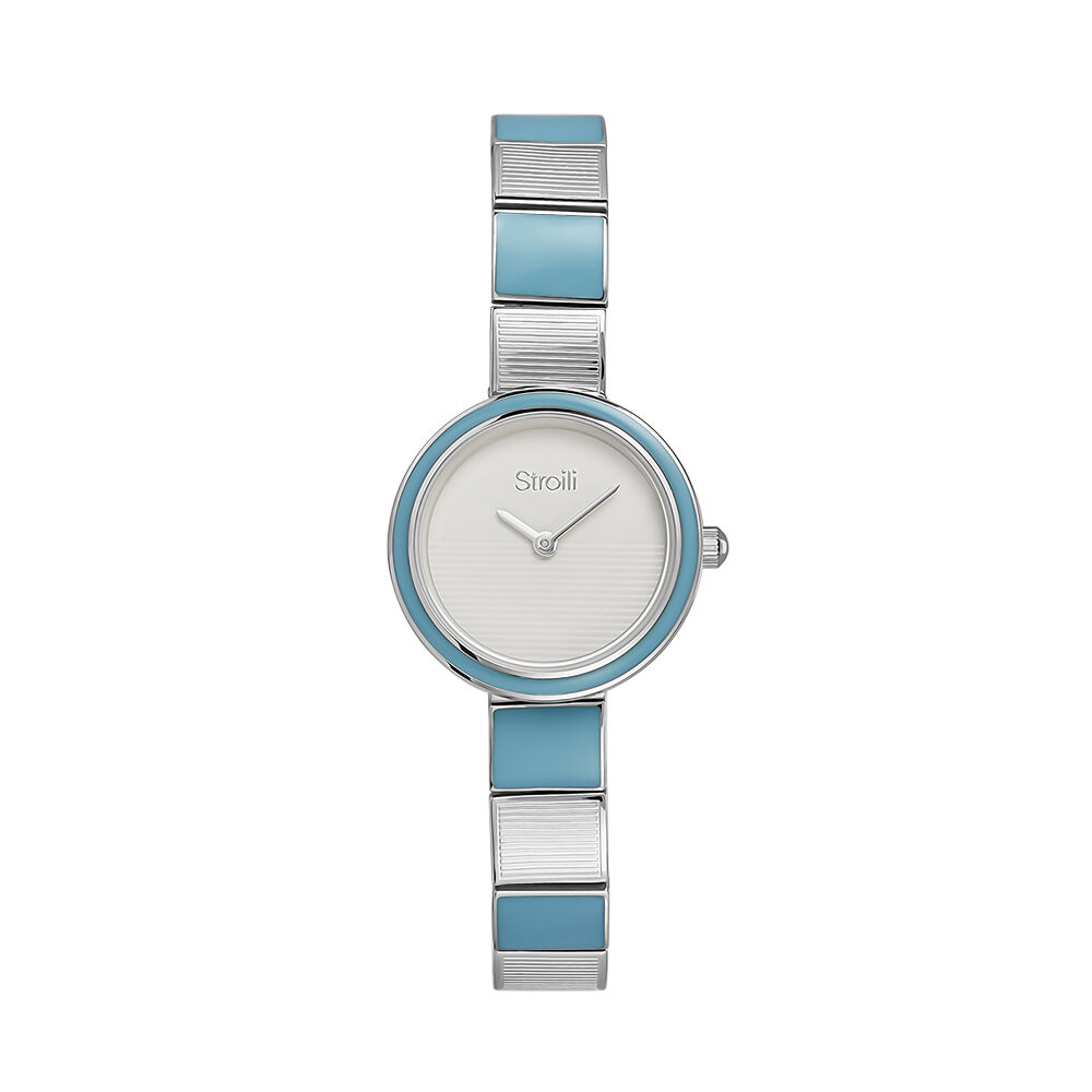 Orologi Cinturino Azzurro Cinturino Acciaio STROILI