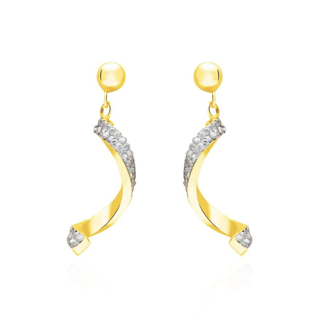 Orecchini Pendenti Crystal Gold Oro Giallo Cristallo - Orecchini Pendenti Donna | Stroili