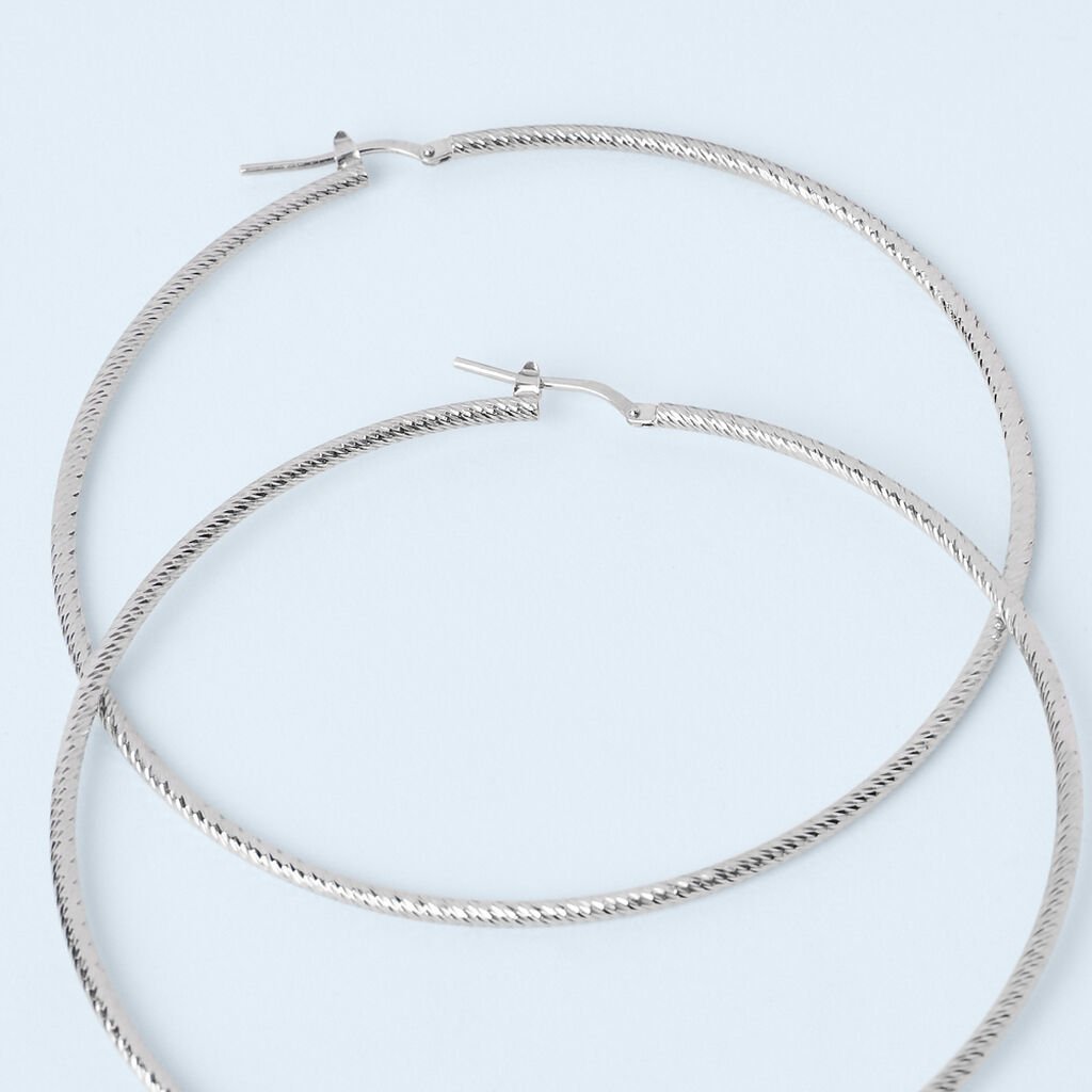 Orecchini A Cerchio Silver Collection Argento Rodiato - Orecchini a Cerchio Donna | Stroili