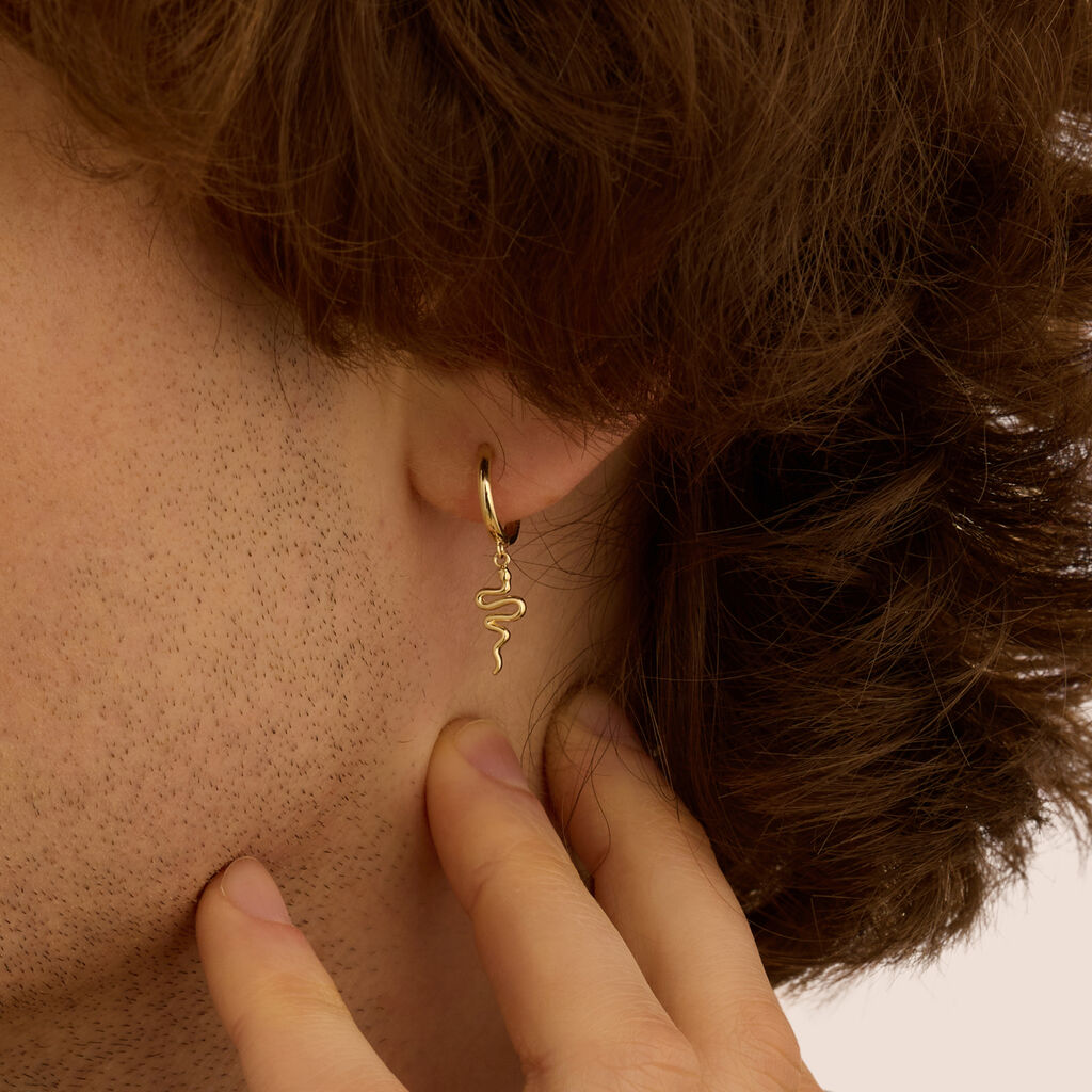 Mono Orecchino A Cerchio L'homme Or Oro Giallo