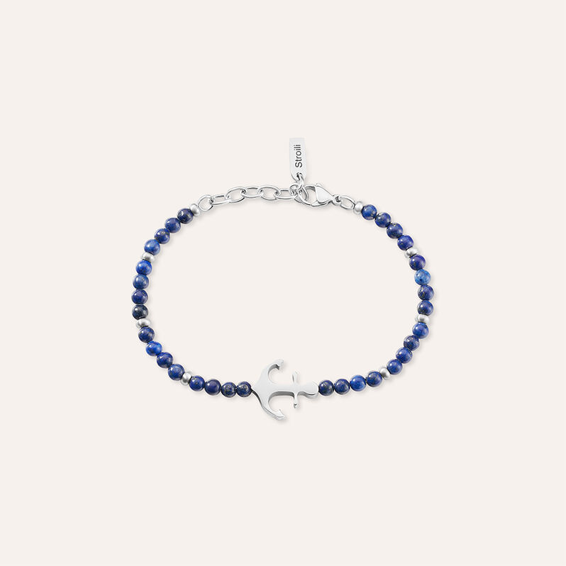 Bracciale Man Code Acciaio Lapislazzuli - Bracciali Uomo | Stroili