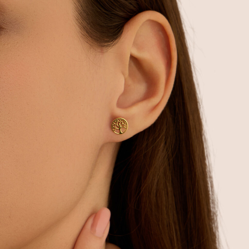 Orecchini Lobo Bon Ton Oro Giallo