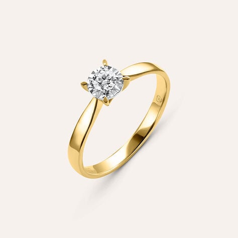 Anello Solitario Diamotion Oro Giallo Diamante - Anelli con Pietre Donna | Stroili