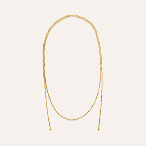 Collana Cravattino Lady Code Acciaio Dorato - Collane Donna | Stroili
