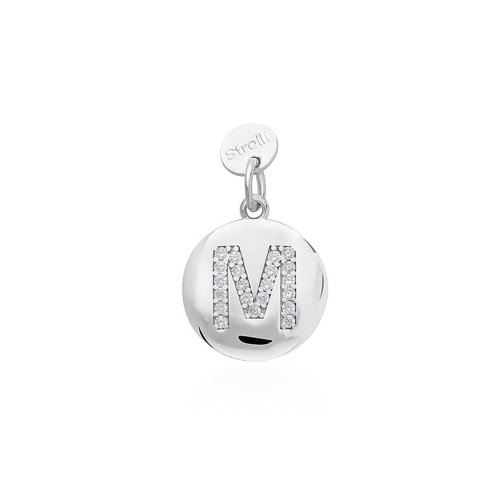 Pendente Love Beats Argento Rodiato Cubic Zirconia - Ciondoli con Incisione Donna | Stroili