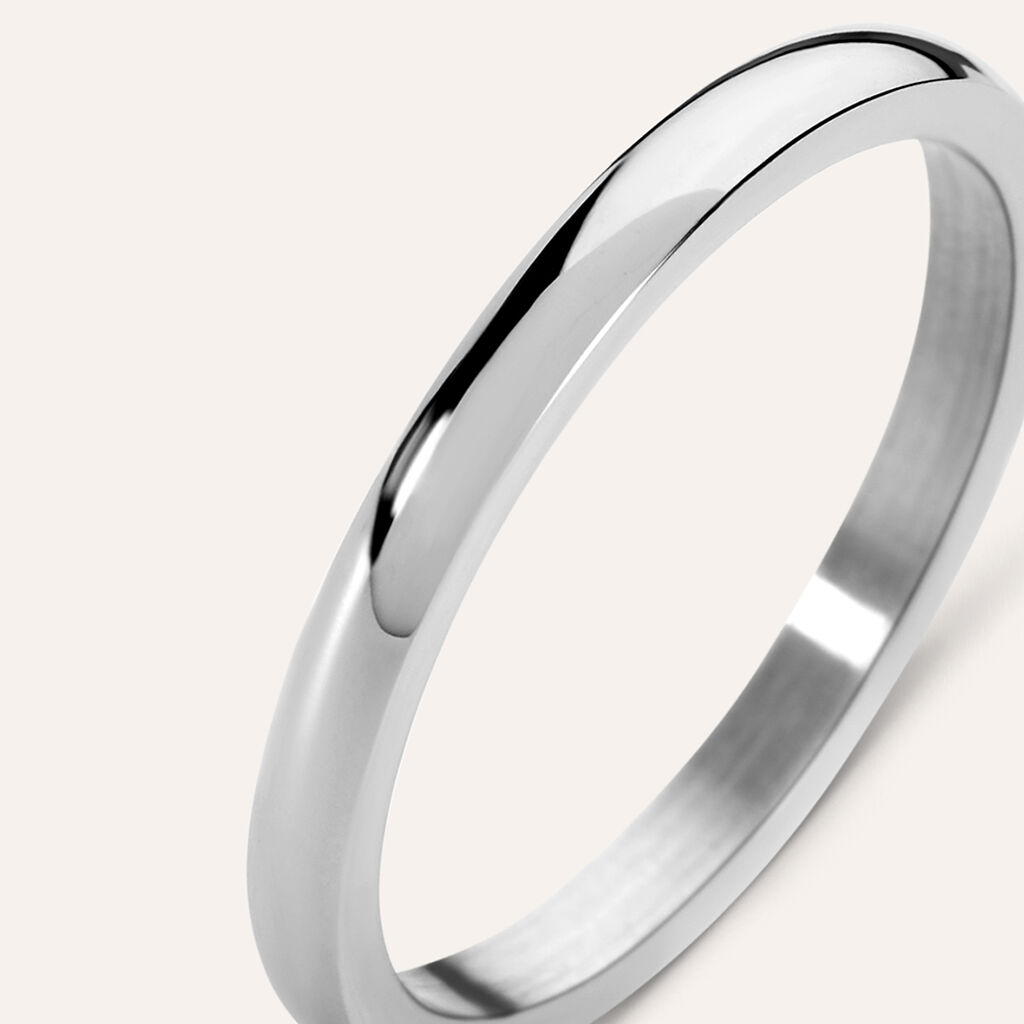 Anello Fedina Lady Code Acciaio - Anelli con Incisione Donna | Stroili
