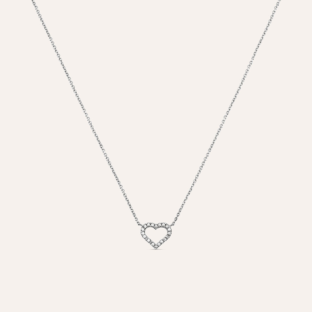 Collana Sophia Oro Bianco Diamante