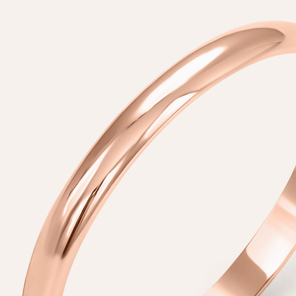 Fede Fermanello 1.95 mm Oro Rosa - Anelli con Incisione Donna | Stroili