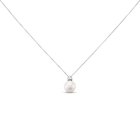 Collana Gold Pearls Oro Bianco Perla D'Acqua Dolce Diamante - Collane Donna | Stroili