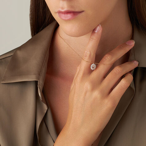 Collana Jasmine Oro Rosa Morganite Diamante - Collane Donna | Stroili