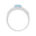 Anello Solitario Amélie Oro Bianco Topazio Cubic Zirconia - Anelli con Pietre Donna | Stroili