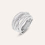 Anello Fascia Silver Elegance Argento Rodiato Cubic Zirconia