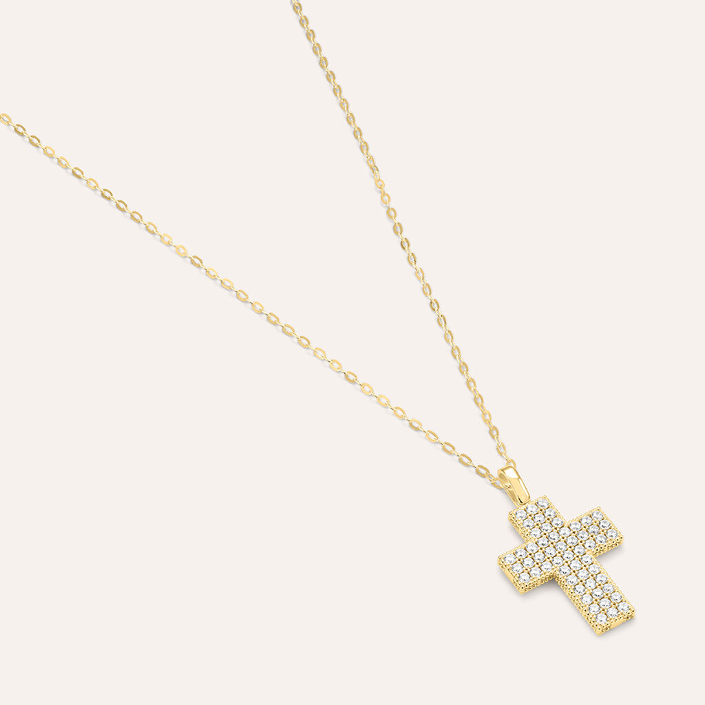 Pendente Holy Oro Giallo Cubic Zirconia