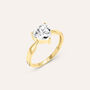 Anello Solitario Claire Oro Giallo Cubic Zirconia