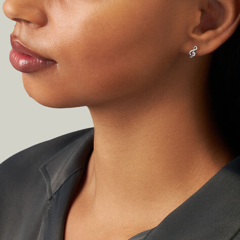 Orecchini Lobo Silver Moments Argento Rodiato Cubic Zirconia - Orecchini a Lobo Donna | Stroili