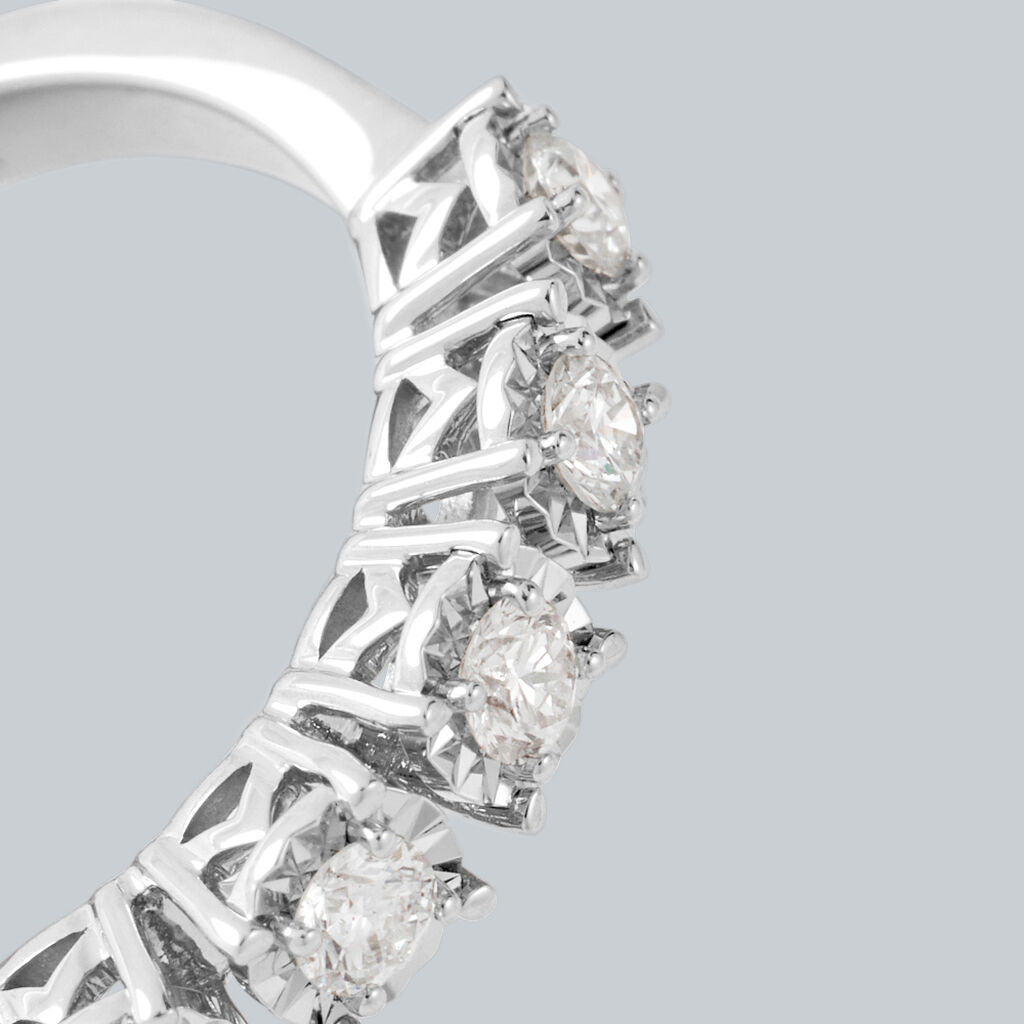 Anello Riviere Diamotion Oro Bianco Diamante - Anelli Riviere Donna | Stroili