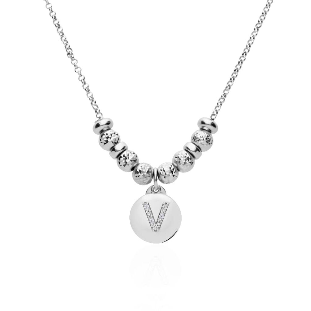 Pendente Love Beats Argento Rodiato Cubic Zirconia