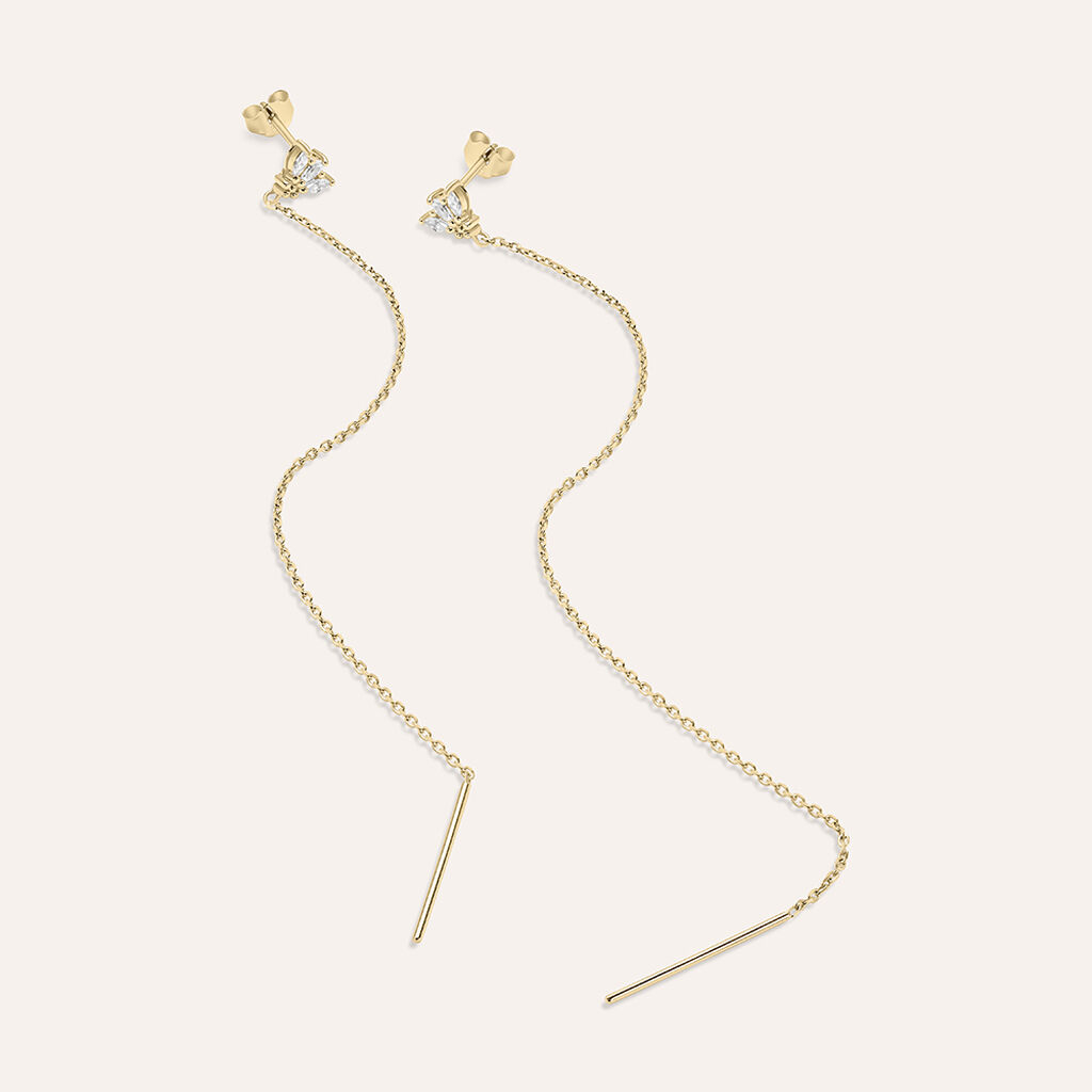 Orecchini Pendenti Golden Dreams Placcato Oro Giallo