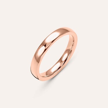Fede Comoda Leggera Squadrata 3 mm Oro Rosa