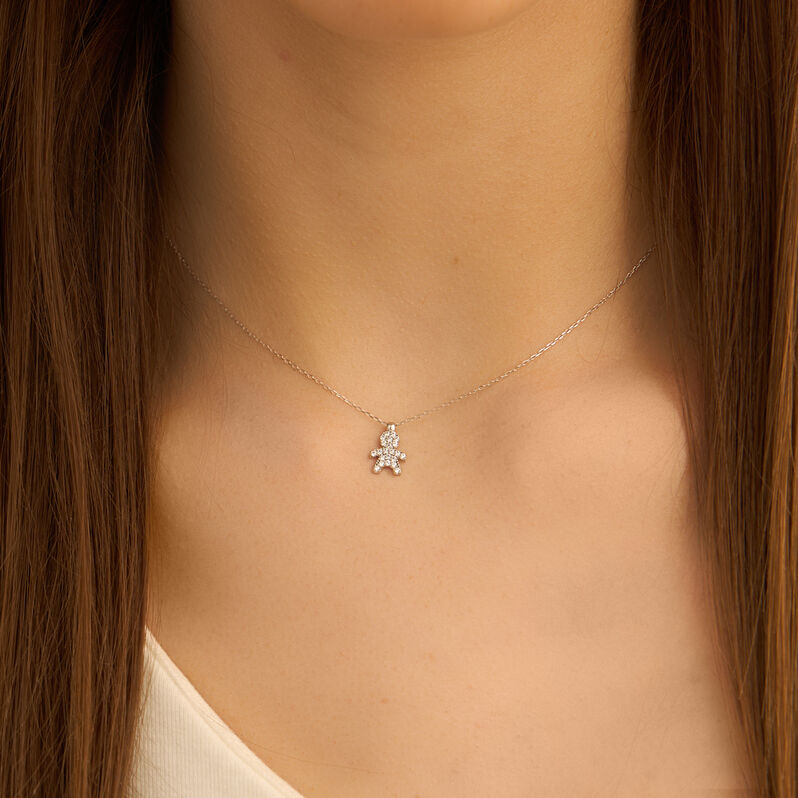 Collana Claire Oro Bianco Cubic Zirconia - Collane Donna | Stroili