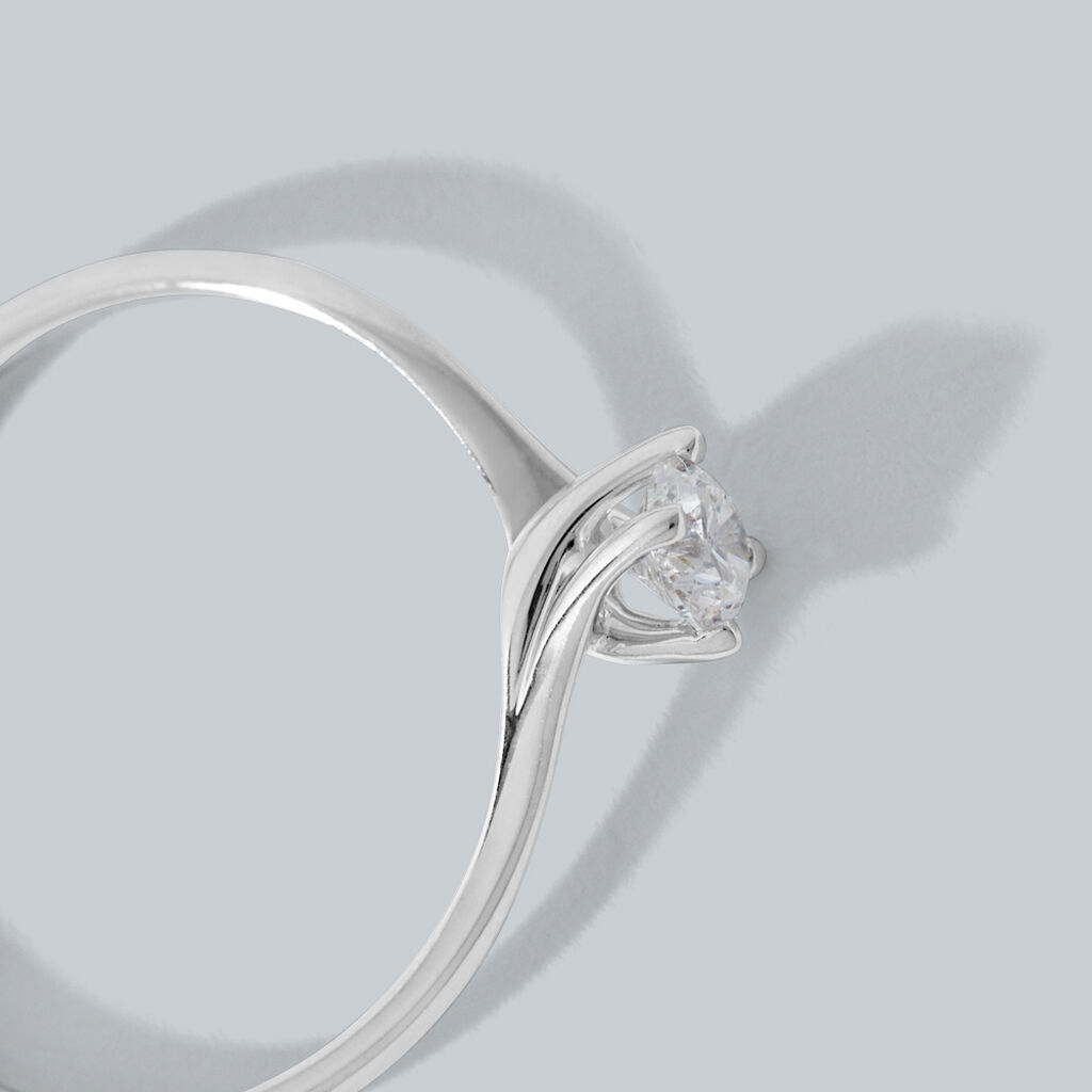 Anello Solitario Firmamenti Oro Bianco Diamante - Anelli con Pietre Donna | Stroili