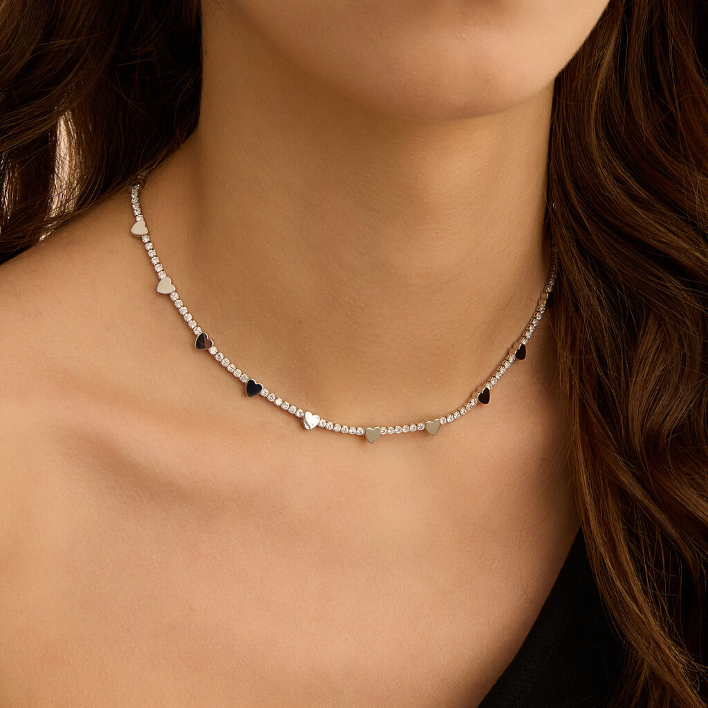 Collana Romantic Shine Ottone Cristallo