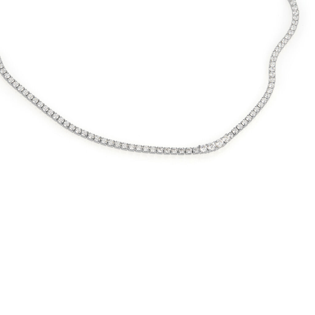 Collana Tennis Silver Elegance Argento Rodiato Cubic Zirconia - Collane Tennis Donna | Stroili