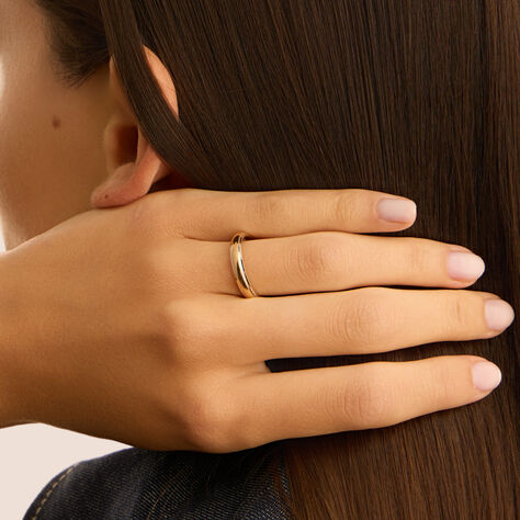 Fede Classica 3.5 mm Oro Bicolore - Anelli con Incisione Unisex | Stroili