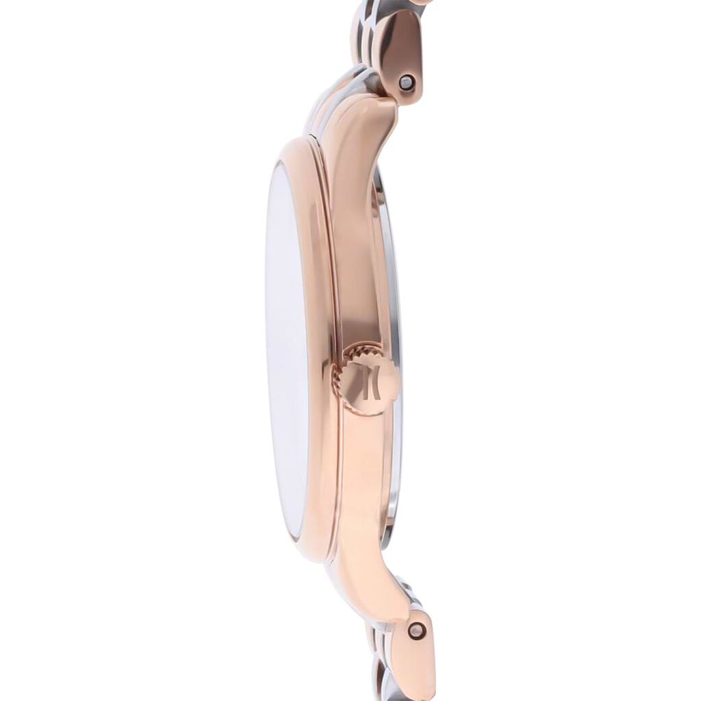 Orologio linea Capri solo tempo cinturino bicolore e cassa oro rosa - Orologi Donna | Stroili