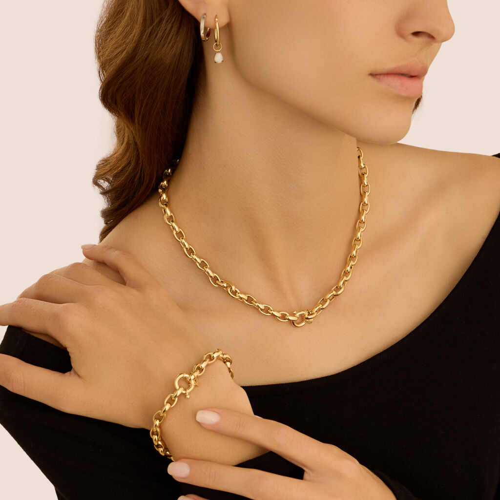 Mono Orecchino A Cerchio Toujours Oro Bianco - Mono Orecchino Unisex | Stroili