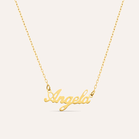 Collana Angela Gold Names Oro Giallo - Collane Unisex | Stroili