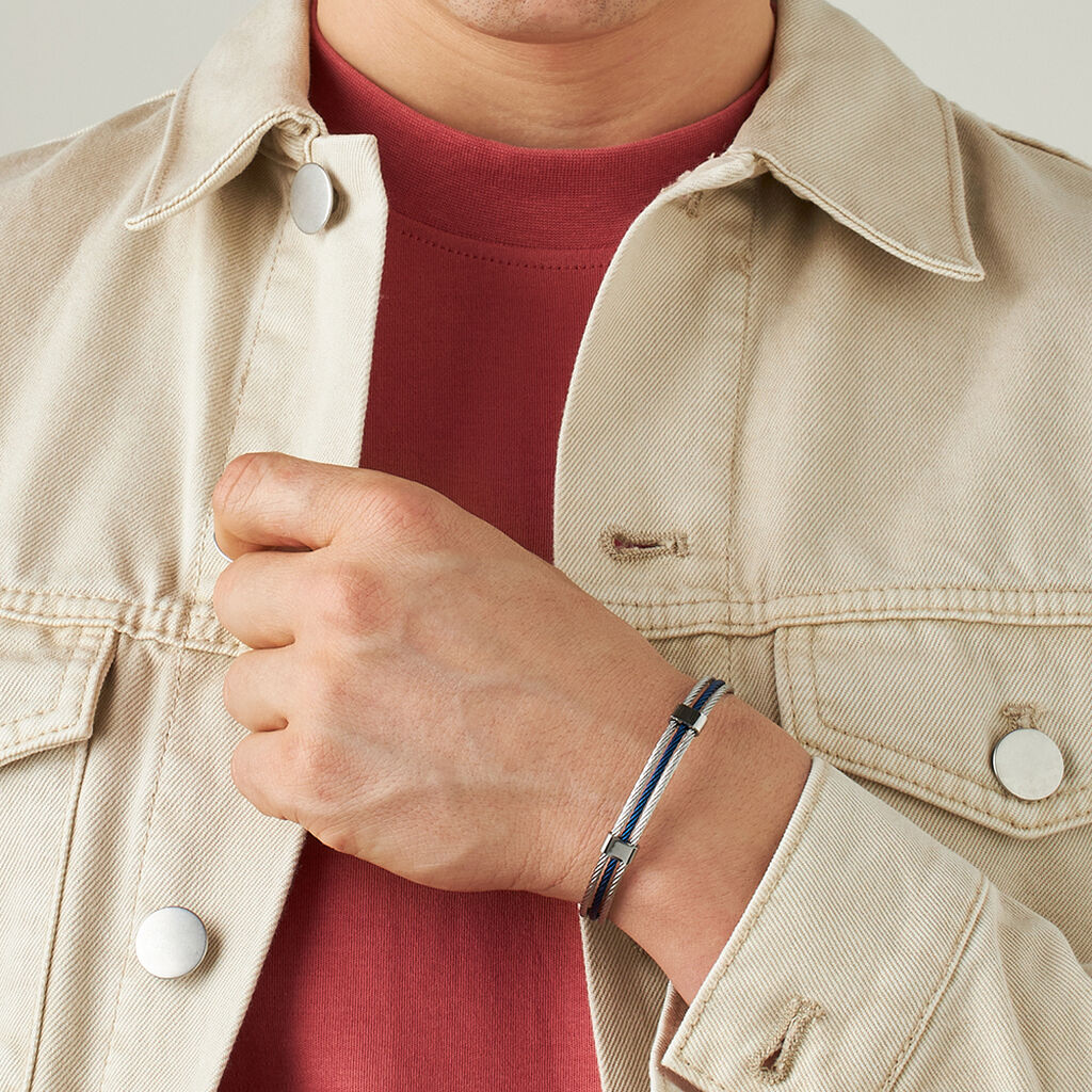 Bracciale Man Code Acciaio Bicolore - Bracciali Unisex | Stroili