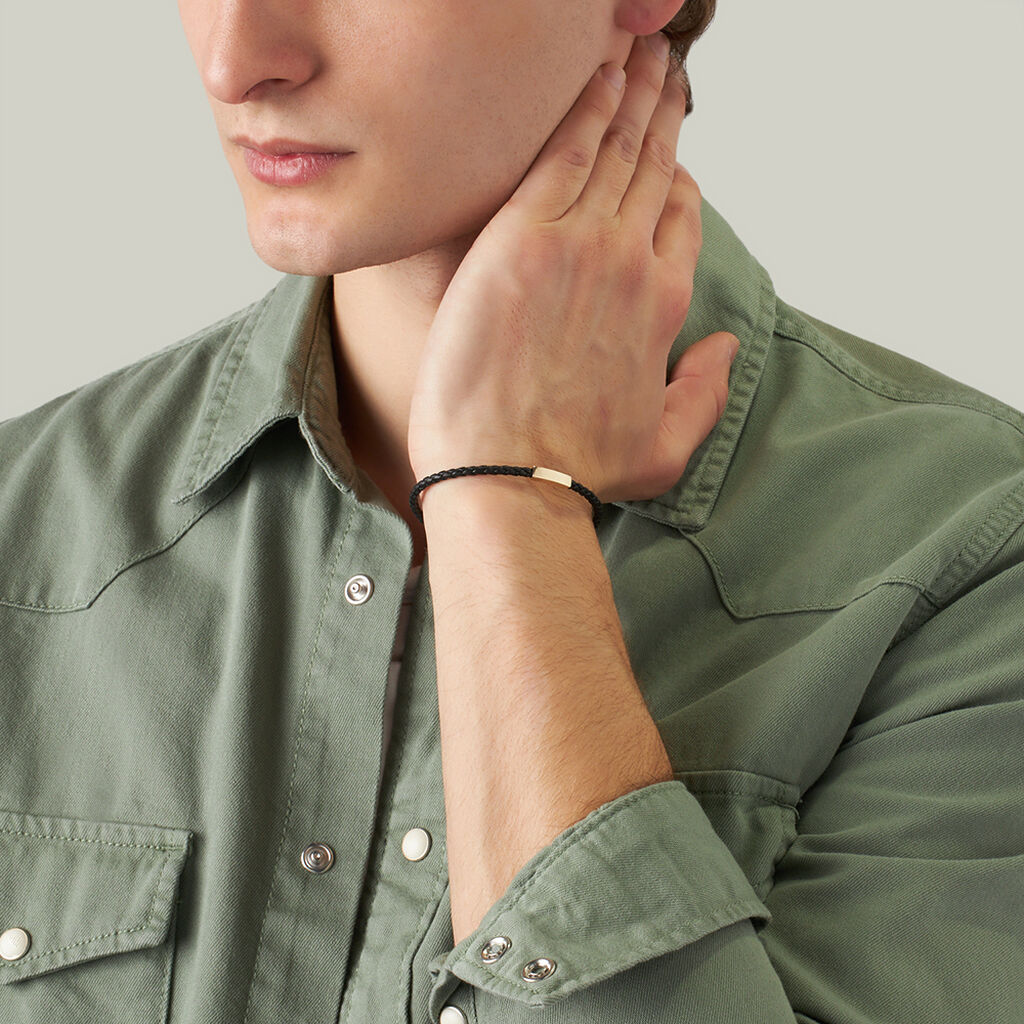 Bracciale Con Targhetta L'homme Or Oro Giallo - Bracciali Uomo | Stroili