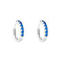 Orecchini A Cerchio Silver Rainbow Argento Rodiato Cubic Zirconia