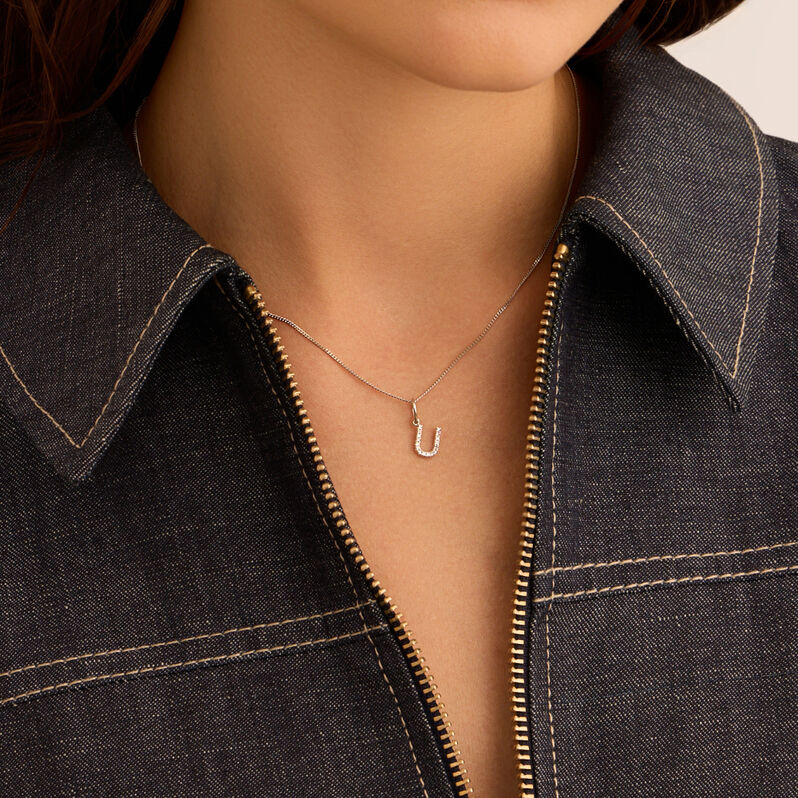 Pendente Sophia Oro Bianco Diamante - Ciondoli Donna | Stroili