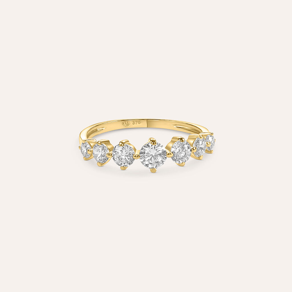 Anello Riviere Claire Oro Giallo Cubic Zirconia - Anelli Riviere Donna | Stroili