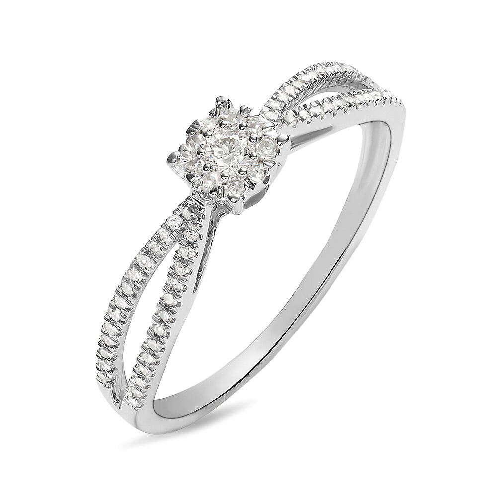 Anello Solitario Sophia Oro Bianco Diamante 1412680 Stroili